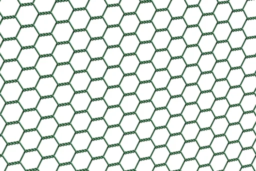 "Sechseckgeflecht grün kunstoffbeschichtet, 50cm x 25m, 25x25cm, 1mm image"