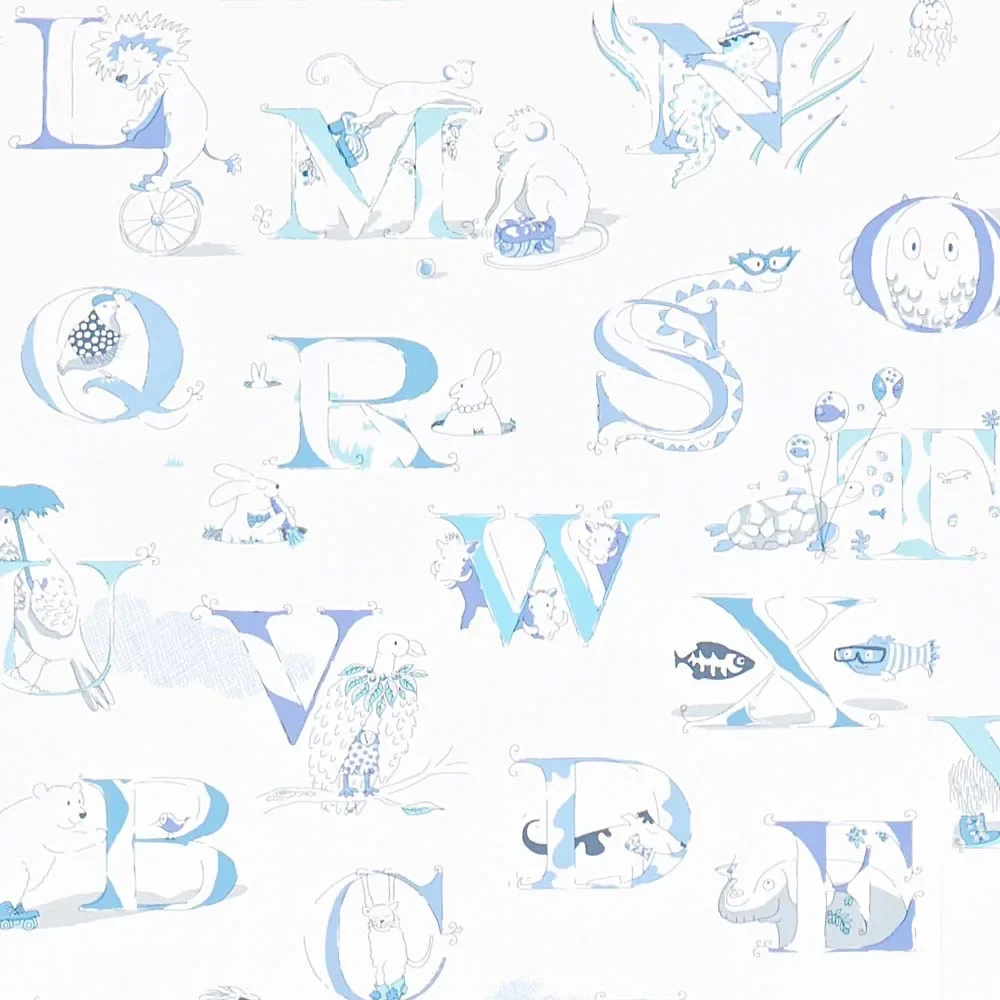 Little Sanderson Abracazoo Tapete Alphabet creme blau
