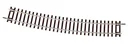12 Stück Gebogenes Gleis R9, Radius 826,4 mm, Bogenwinkel 15°