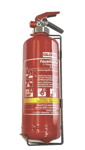 Feuerlöscher FBDP2, 2 Liter Fettbrand-Schaum