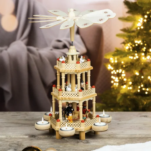 "Holz Weihnachtspyramide 42cm image"