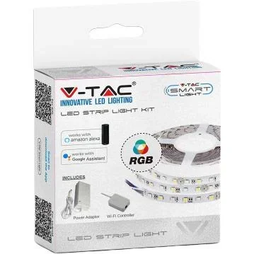 "Smarthome VT-5050 Wifi LED-Streifen RGB - 5M - Funktioniert mit Amazon Alexa und Google Home Assistant image"