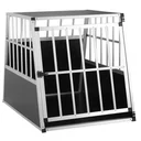 Hundetransportbox L 90x66x72cm Aluminium