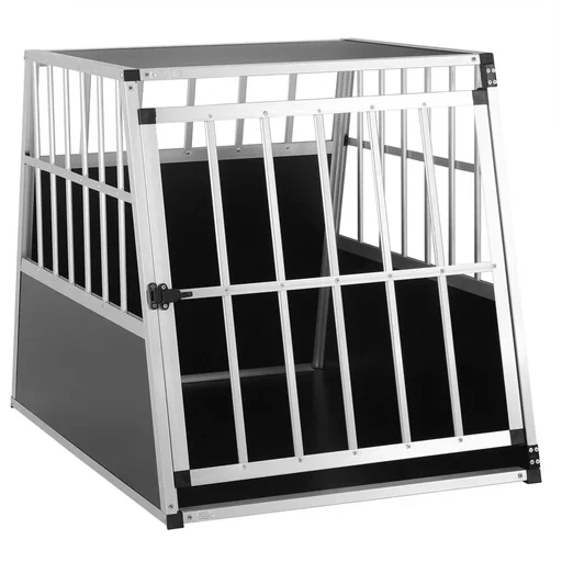 "Hundetransportbox L 90x66x72cm Aluminium image"