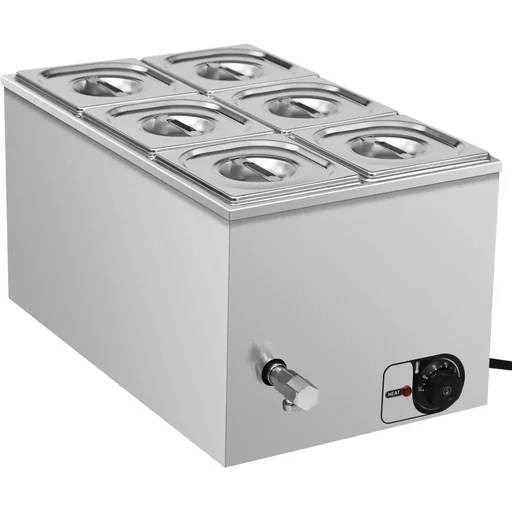 "Speisenwärmer Bain-Marie 1500 W GN 1/6 aus Edelstahl image"