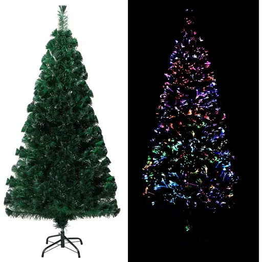 "Weihnachtsbaum mit Standard 150 cm Faseroptik grün image"