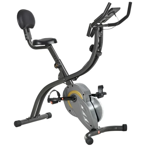 "Heimtrainer, 2-in-1 Fahrradtrainer 6 kg Schwungrad, Trimmrad mit 16 stufig einstellbarem Magnetwiderstand und 1 Paar Spa image"