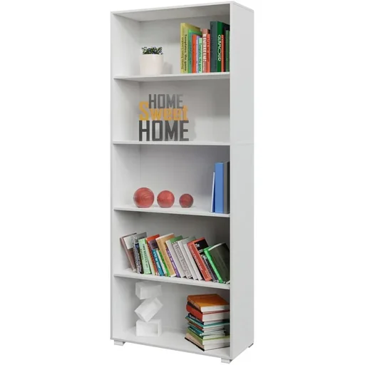 "Bücherregal Vela mit 5 Fachböden weiß | 190 x 60 x 31 cm | Basic Skandinavien-Look image"