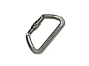 Verschlusskarabiner aus Stahl, Bruchlast 70 Kilonewton (7140 kg)