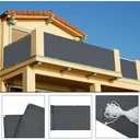 Sichtschutz für Balkon anthrazit 5m