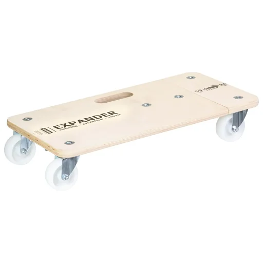"Transporthilfe MM 1331, 59-86 x 29 x 11 cm ausziehbar, harte Rollen Ø 75 mm, Rollenlager, Birke FSC®, Tragkraft 200 kg image"