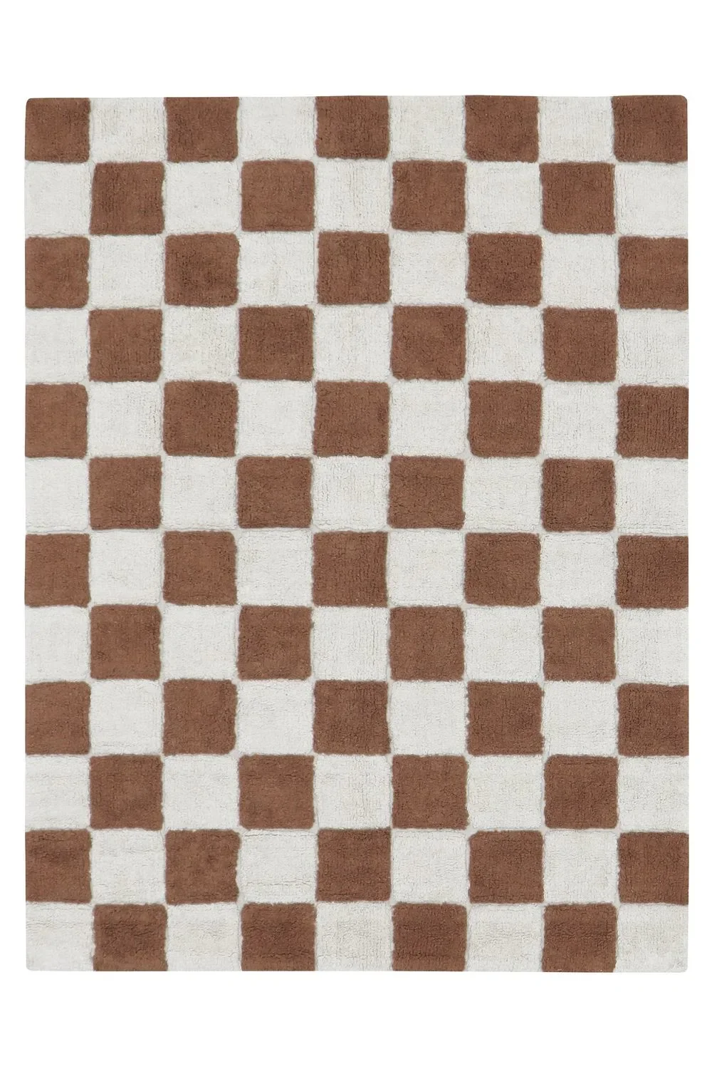 Lorena Canals Waschbarer Teppich in der Küche - Tiles, Dark grey, Farbe: Toffee