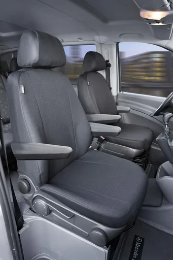 "Passform Sitzbezüge für Mercedes Vito W639 und Viano W639 aus Stoff ab BJ 06/2003 bis 05/2014 image"