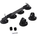 Fahrrradträger Dachträger Fahrradhalter mit Schnellspanner 2 x Fahrrad Alu Schwarz L82 x B15 x H13 cm