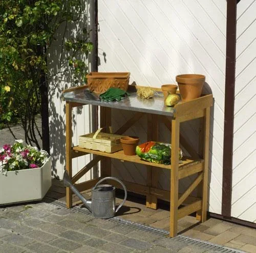 Pflanztisch klappbar mit verzinkter Arbeitsfläche