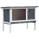 Kaninchenstall für draußen mit 1 Bett