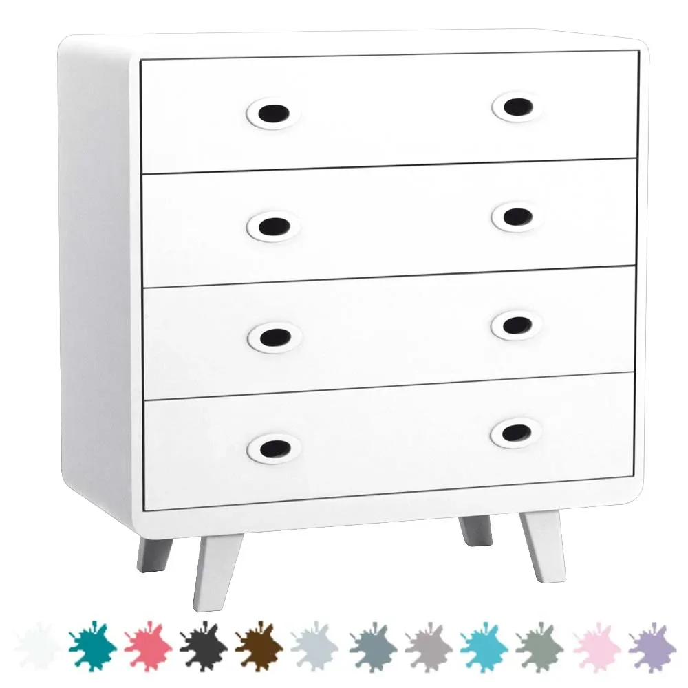 Laurette Kommode Toi & Moi, Farbe: hellgrau