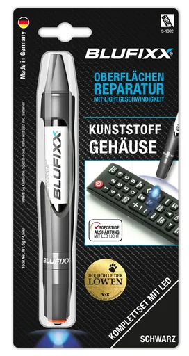"Reparaturstift 5 g PW für Kunststoffgehäuse inklusive blauem LED-Licht, schwarz image"