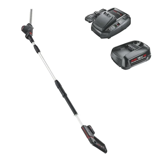 "18 V BOSCH HOME AND GARDEN kompatible Akku-Hochheckenschere HTA 1845 inkl. Akku und Ladegerät image"