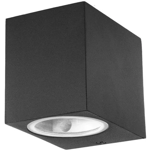 "VT-7651SQ Wandleuchte für den Außenbereich - GU10 - schwarz - quadratisch - IP44 image"