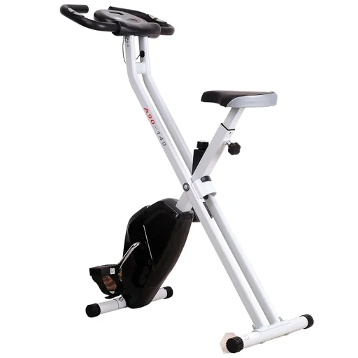 "Faltbarer Heimtrainer Gymnastikfahrrad, schwarz image"