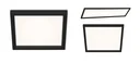 LED Deckenleuchte, viereckig, 29,5 cm, CCT, 18 Watt, schwarz