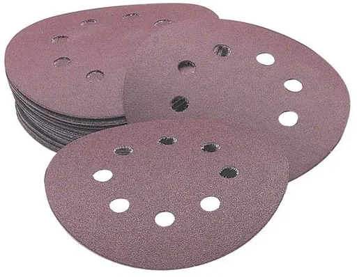 "Haftschleifpapier K80, 125 mm, gelocht, Klettrücken, 5 Stück image"