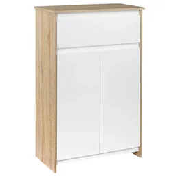 Badezimmerschrank Badkommode Küchenschrank Badregal Standschrank mit 2 Innenabla