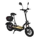 E-Roller "Revoluzzer" Safety Plus 20 km/h inklusive Blinkanlage, Gepäck-Case und Lithium-Akku schwarz