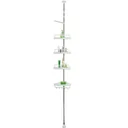 Teleskopische Duschablage - Edelstahl - 155-304cm + Handtuchhalter