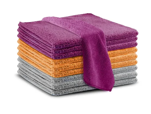 "Mikrofasertücher-Set, 3 Farben im Set, 30 x 30 cm, 10-teilig image"