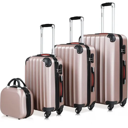"Hartschalenkoffer-Satz 4 Stück Baseline Ros" Beautycase/M/L/XL image"