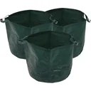 Satz mit 3 Gartenabfallsäcken - je 65 l