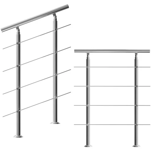 "Geländer - Edelstahl 80cm - 4 Streben image"