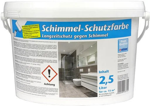 "Schimmel-Schutzfarbe weiß, 2,5 Liter image"