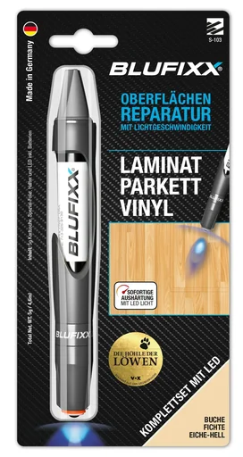 "Reparaturstift 5 g PW für Laminat inklusive blauem LED-Licht, Buche image"