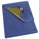 ABDECKPLANE - BLAU/KHAKI - STARK - 10 x 12 m