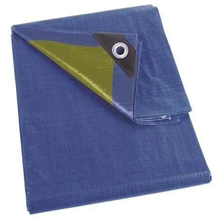 "ABDECKPLANE - BLAU/KHAKI - STARK - 10 x 12 m image"