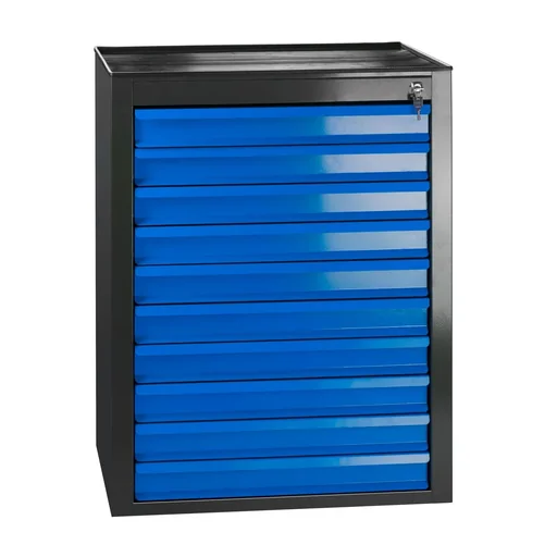 "Schubladenschrank / Werkzeugschrank mammut, 10 Schubladen, RAL 7035 / 5012 image"