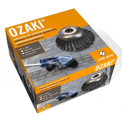 "Ozaki Unkrautbürste (150 mm, H 65 mm, Bohrung 20/25,4 mm) image"