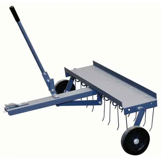 "Turfmaster gezogener Vertikutiererrechen - ontmosser & Rasenbelüfter 100 cm. image"