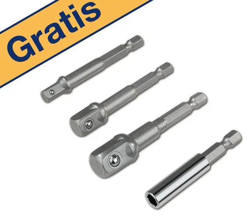 "Bohrfuttereinsätze für Steckschlüssel-Set, 4-teilig image"