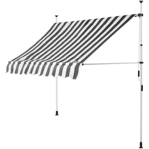 "Klemmmarkise Weiß/Grau 200cm image"