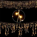 Eiszapfenbeleuchtung 20m mit 600 LEDs - warmweiß