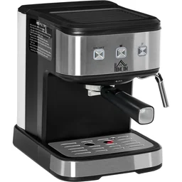 Espressomaschine Kaffeemaschine aus Edelstahl Siebträgermaschine mit Milchschäum