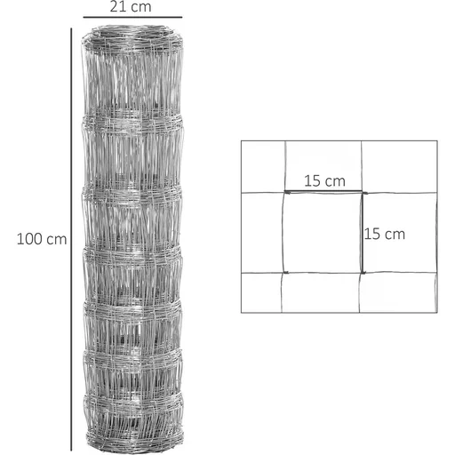 "Maschendraht Drahtgitter Gartenzaun 52 x 1 m Volierendraht Drahtzaun Rolle Masche stark Stahl Silber image"