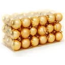 Weihnachtskugeln - Christbaumschmuck - gold 54 Stk.
