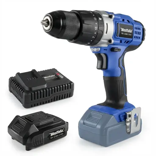 "Akku Schlagbohrschrauber 18 Volt Li-Ion mit 1 x 2,0 Ah Akku + Ladegerät image"