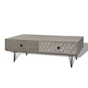 Couchtisch 100x60x35 cm grau