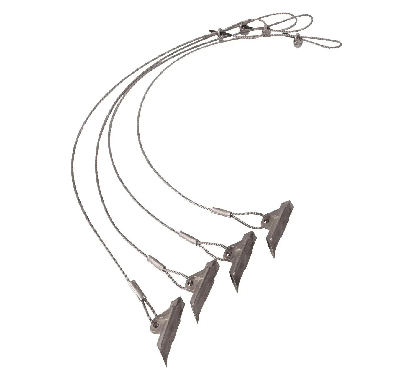 "ShelterLogic Bodenanker-Set 107 cm 4 Stück Silber – extra lange Sturmanker für Zelt & Pavillon image"